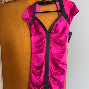 Magenta cocktail dress